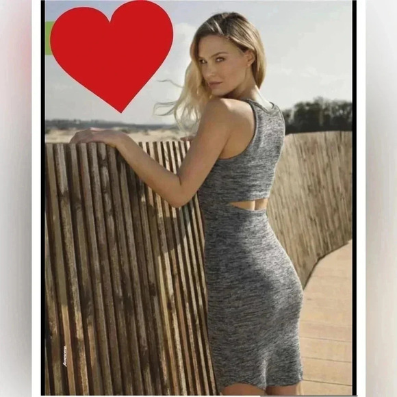 Aritzia Dresses & Skirts - Aritzia Wilfred Free Yasmin Sleeveless  Stretchy Dress Grey XS